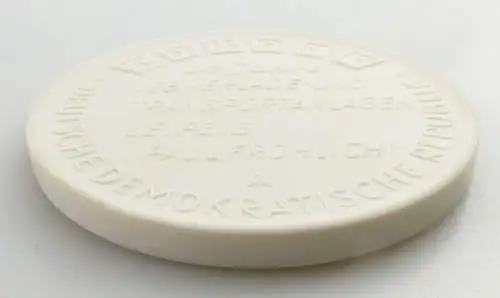 e11559 Meissen Medaille TAKRAF 25 Jahre VEB Verlade und Transportanlagen DDR OVP