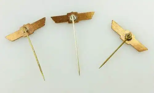e11498 DDR Miniaturen Flugzeug frühe Abzeichen Stufe 1 2 und 3 