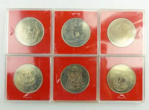 e11455 6 alte Medaillen DTSB der DDR Turn und Sportfeste