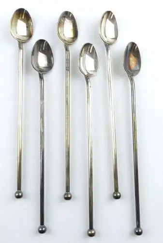 e11357 6 original alte Champagner Löffel 