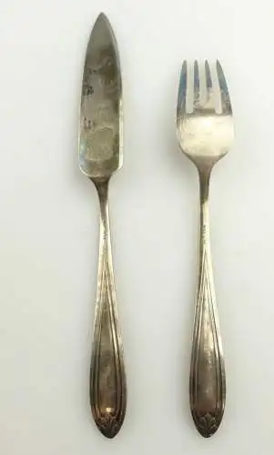 e11306 Original altes versilbertes Fischbesteck 90er Auflage von WMF