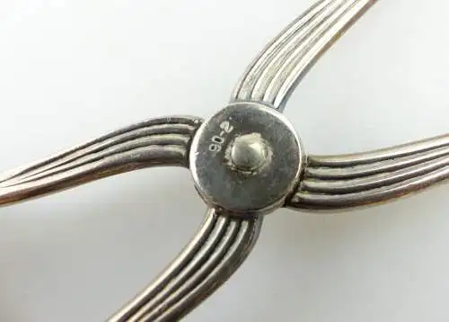 e11304 Original alte versilberte Gebäckzange 90 Auflage 