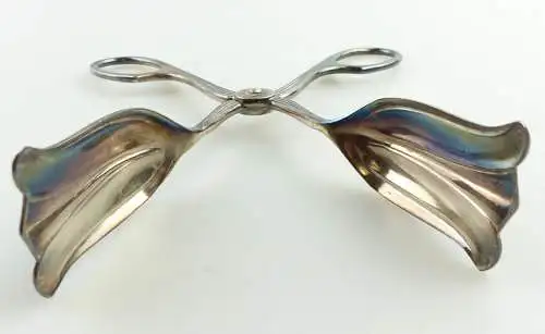e11304 Original alte versilberte Gebäckzange 90 Auflage 