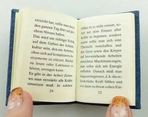 e11297 Minibuch Wie man arbeiten muss mit Widmung Verlag Junge Welt DDR