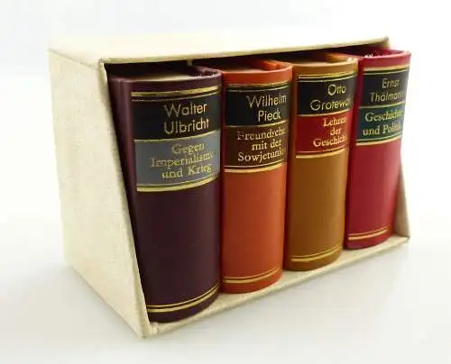 e11245 4 Minibücher Otto Grotewohl Wilhelm Pick Walter Ulbricht Ernst Thälmann 