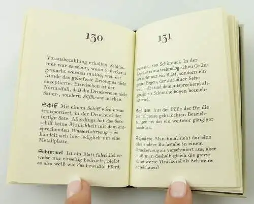 e11242 Minibuch Kleines Lexikon der schwarzen Kunst Dieter Nadolski Auflage 1