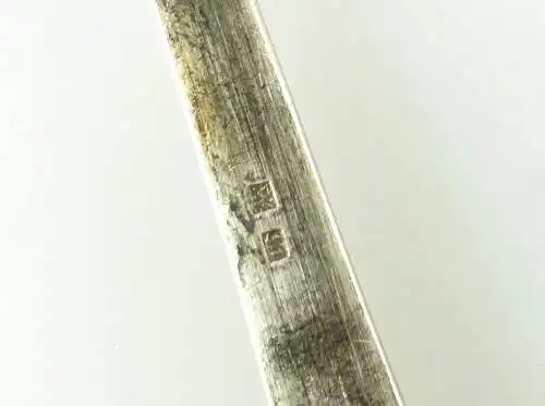 e11215 6 versilberte WMF Kaffeelöffel 90er Silberauflage mit Fächermuster 