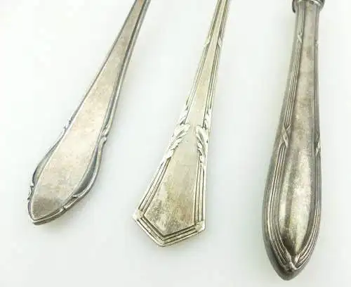 e11214 3 verschiedene Vorlegegabeln versilbert WMF W&B RF