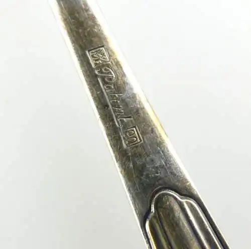 e11206 WMF Fächermuster 3 versilberte Teile Gabel Esslöffel Kaffeelöffel 