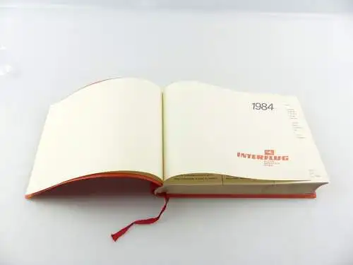 e11143 Original alter Buch-Tisch-Kalender von 1984 Interflug 