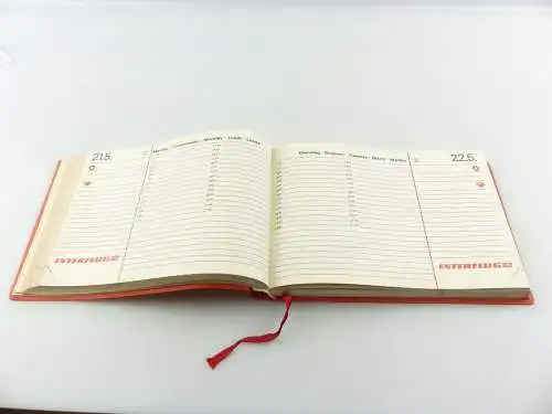 e11143 Original alter Buch-Tisch-Kalender von 1984 Interflug 