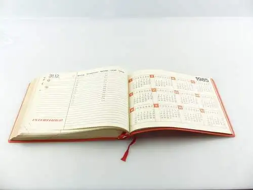 e11143 Original alter Buch-Tisch-Kalender von 1984 Interflug 