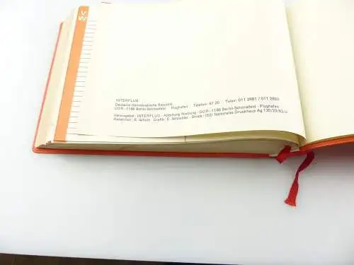 e11143 Original alter Buch-Tisch-Kalender von 1984 Interflug 