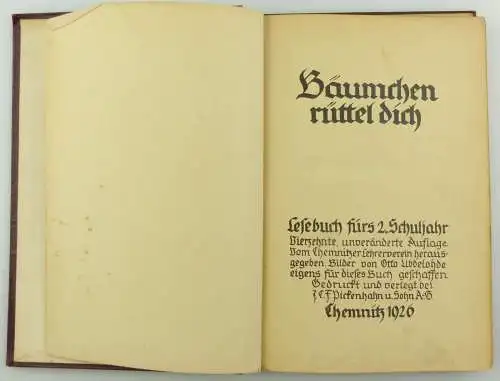 e11092 Original altes Lesebuch für das 2 Schuljahr Bäumchen rüttel Dich 1926