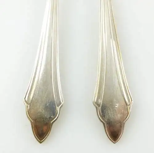 e11048 2 versilberte Menügabeln WMF Fächermuster 90er Auflage