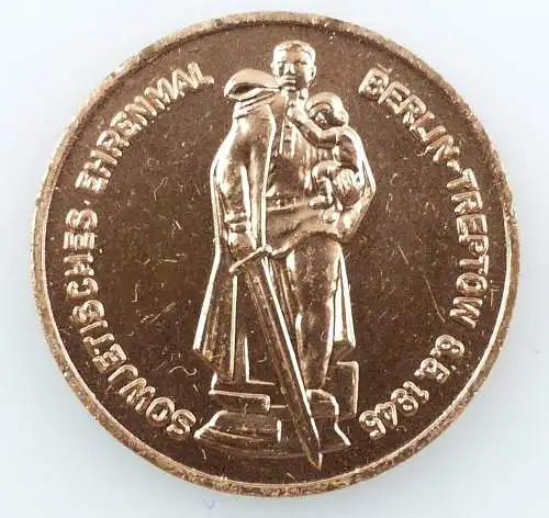 e11028 Medaille Berlin Treptow Sowjetisches Ehrenmal 1945 Lenin Denkmal 1970