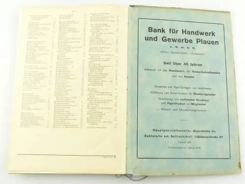 E10968 Original altes Einwohnerverzeichnis Plauen Ausgabe 1947