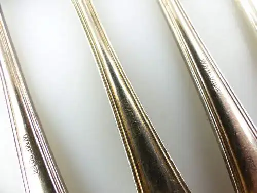 e10958 6 versilberte WMF Kuchengabeln 90er Silberauflage