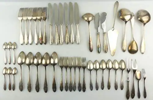 e10956 46 teiliges versilbertes WMF Besteck 90er Auflage 