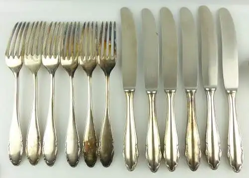 e10956 46 teiliges versilbertes WMF Besteck 90er Auflage 