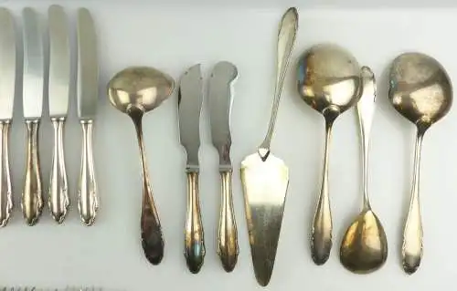 e10956 46 teiliges versilbertes WMF Besteck 90er Auflage 