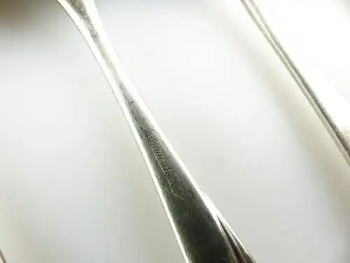 e10940 6 versilberte Kaffeelöffel von WMF Patent 90er Auflage 
