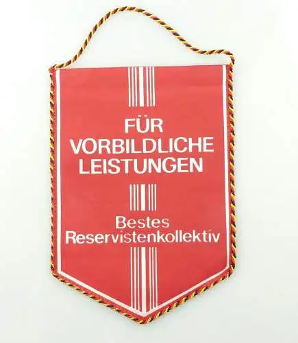 e10826 Alter Wimpel für vorbildliche Leistungen Bestes Reservistenkollektiv DDR