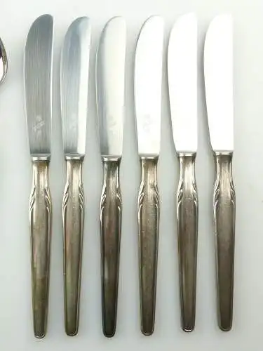 e10814 38 teiliges versilbertes WMF Dessert Besteck mit vielen Vorlegern