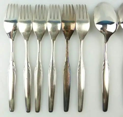 e10814 38 teiliges versilbertes WMF Dessert Besteck mit vielen Vorlegern