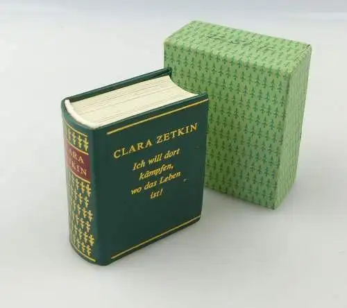 E10748 Minibuch Clara Zetkin ich will dort kämpfen wo das Leben ist Berlin 1986