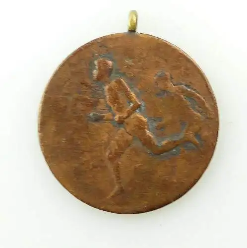 e10698 Alte kleine Sport Medaille 400m Lauf 1917 III Pr bronzefarben