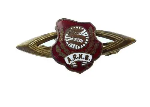 e10694 Altes Abzeichen Arbeiter Rad und Kraftfahrerbund Solidarität um 1910