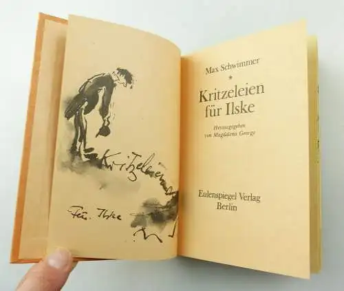 e10682 Minibuch Max Schwimmer Kritzeleien für Ilske Eulenspiegel Verlag Berlin