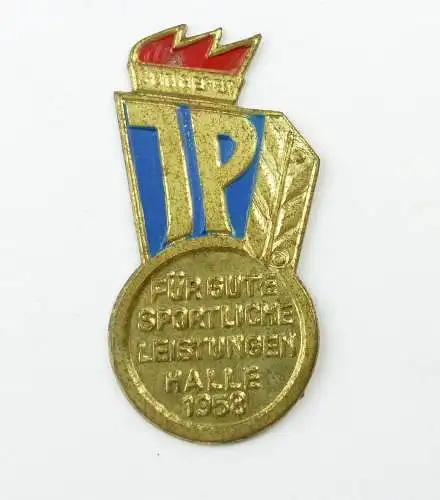 e10542 Abzeichen für gute sportliche Leistungen Halle 1958 Jungpioniere 