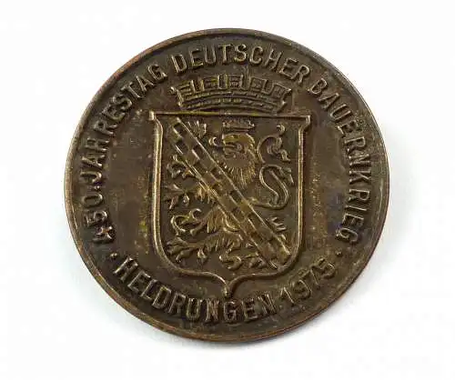 e10528 Abzeichen 450 Jahrestag Deutscher Bauernkrieg Heldrungen 1975