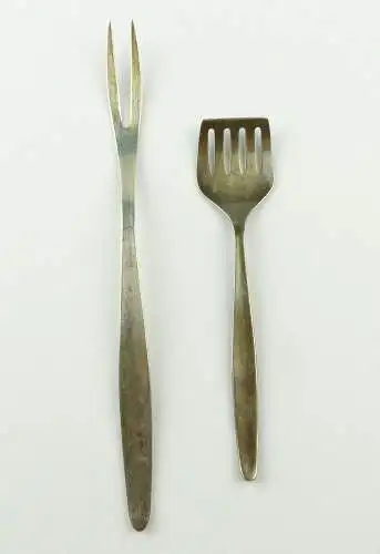 e10526 2 versilberte WMF Vorleger Sardinenheber und Vorlegegabel 