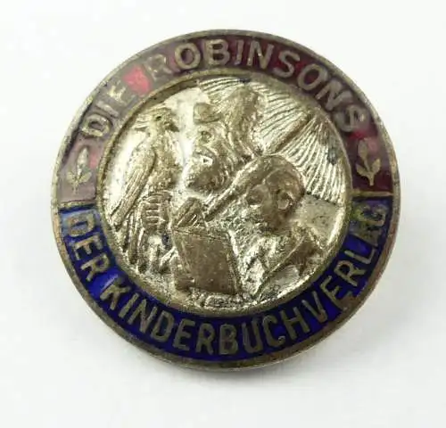 e10472 DDR Pin Anstecknadel Abzeichen Kinderbuchverlag Die Robinsons