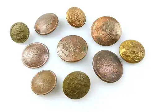 e10371 1 Position sehr alte Knöpfe und Knopfteile Bodenfund 