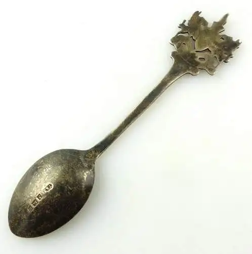 e10366 Sammlerlöffel Zierlöffel Löffel aus Silber London emailliert 