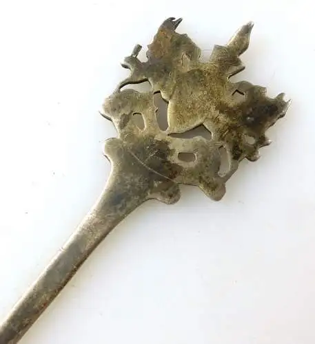 e10366 Sammlerlöffel Zierlöffel Löffel aus Silber London emailliert 