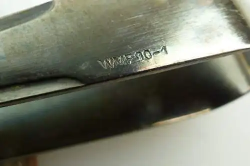 e10219 8 alte versilberte WMF Vorleger 90er Silberauflage 