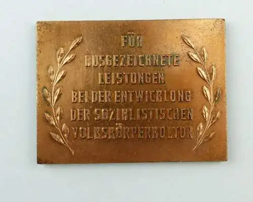 E10169 DDR Ehrenplakette DTSB Bezirksvorstand Frankfurt Oder in OVP 1972