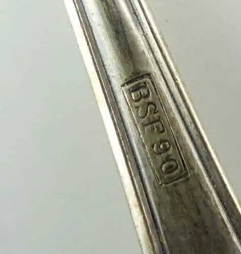 e10129 4 versilberte BSF Vorleger mit Ziermonogramm DH