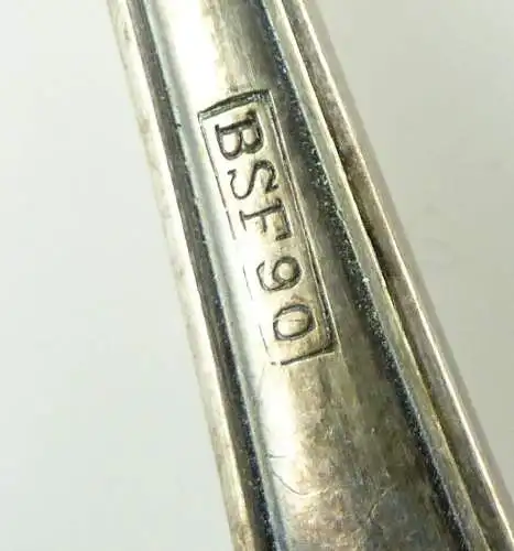 e10129 4 versilberte BSF Vorleger mit Ziermonogramm DH