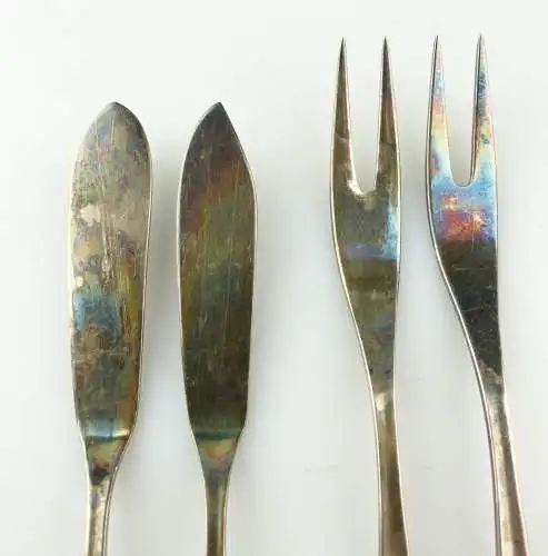 e10123 4 versilberte WMF Vorleger 90er Silberauflage 