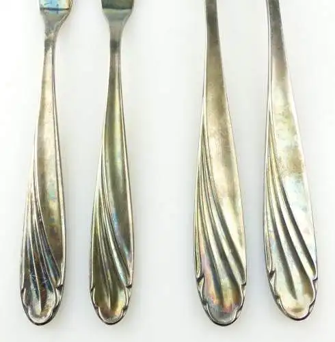 e10123 4 versilberte WMF Vorleger 90er Silberauflage 