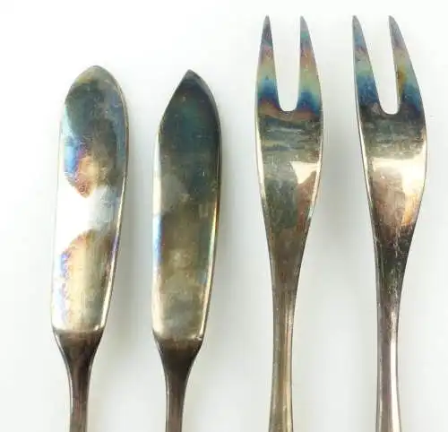 e10123 4 versilberte WMF Vorleger 90er Silberauflage 