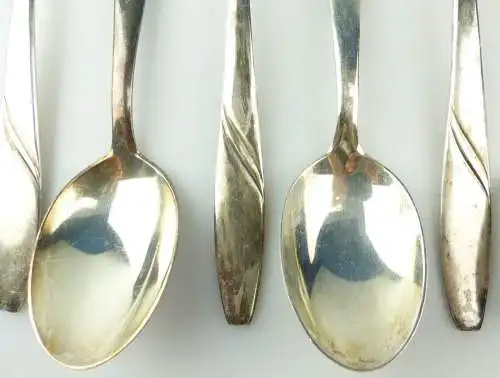 e10099 6 Esslöffel 60er Silberauflage SAM