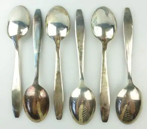 e10099 6 Esslöffel 60er Silberauflage SAM
