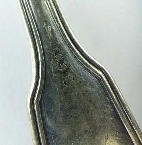e10003 4 teiliges versilbertes Besteck mit Augsburger Faden in 90er Auflage